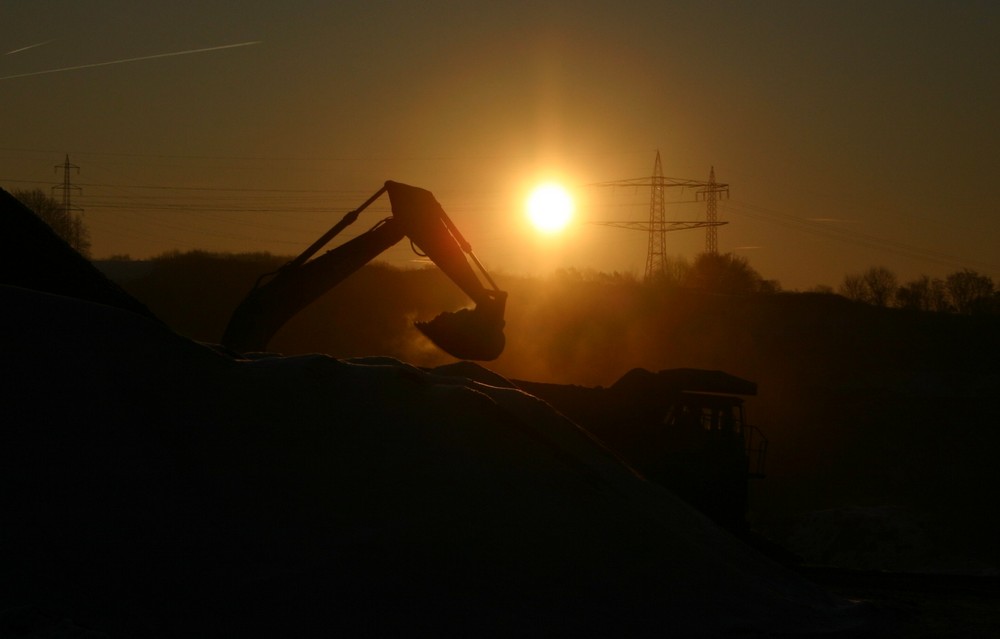 " früh am Morgen "