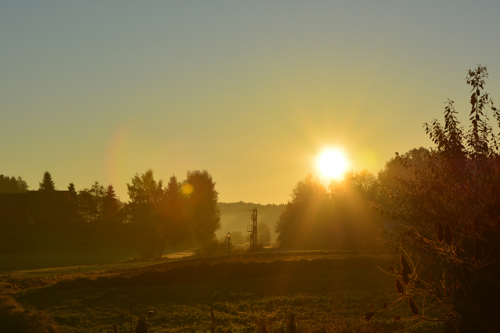 früh am Morgen