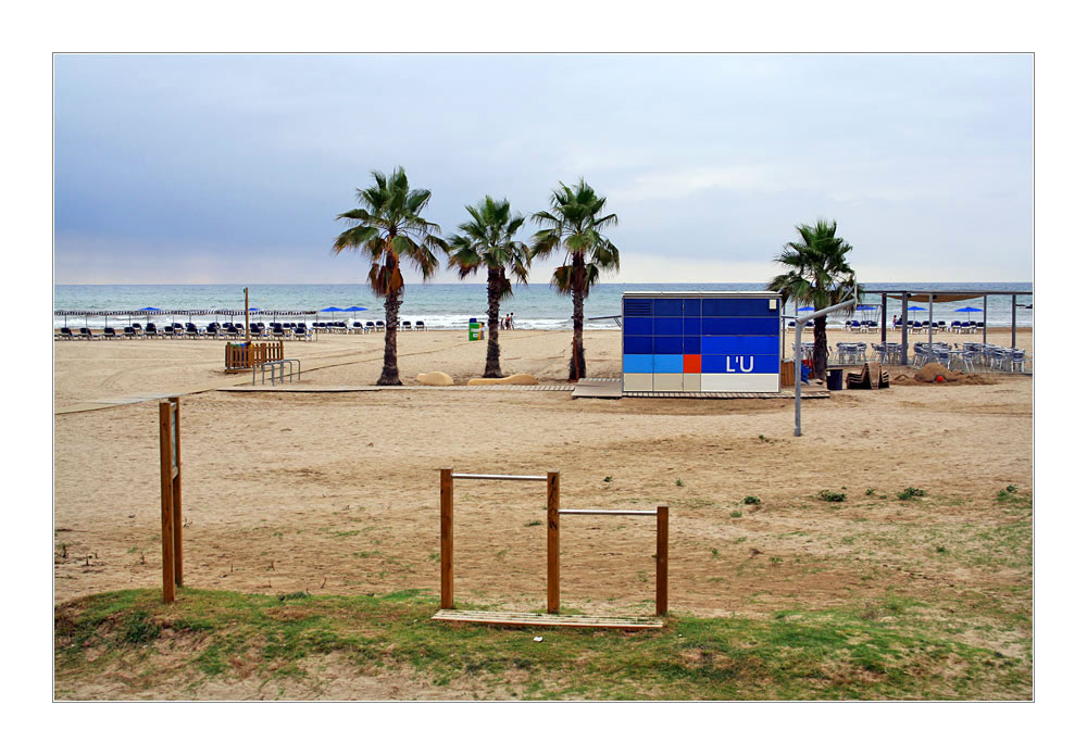 früh am Strand