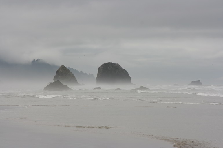 Früh am Strand