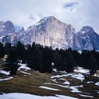 Früh im Jahr in den Dolomiten (Dia von 1973, gescannt)