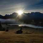 Früh in den Morgenstunden am Geroldsee