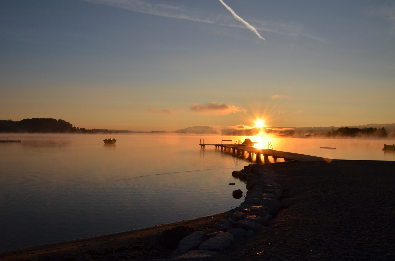 Früh Morgen am Wallersee