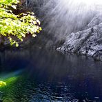 Früh morgens am Bergsee Font de la Figuera