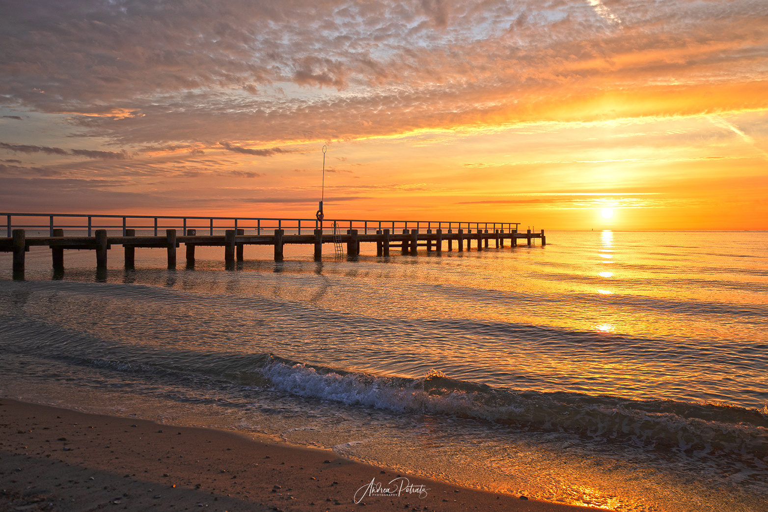 Früh morgens am Ostseestrand