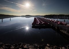 früh morgens Am See