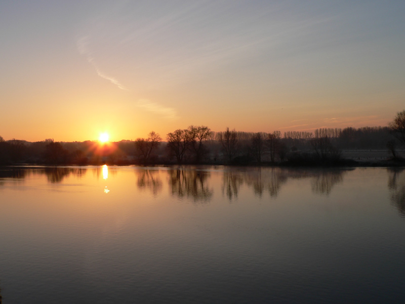 früh morgens an den ruhrauen