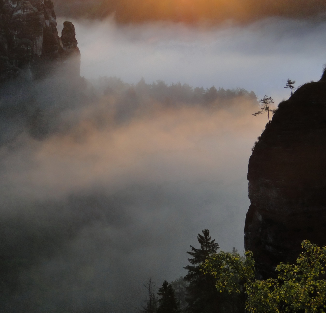 früh morgens an der Bastei 6