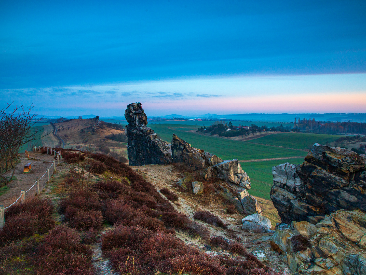 Früh morgens an der Teufelsmauer bei Neinstedt