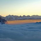 Früh Morgens auf dem Hirzli erster Sonnenstrahl