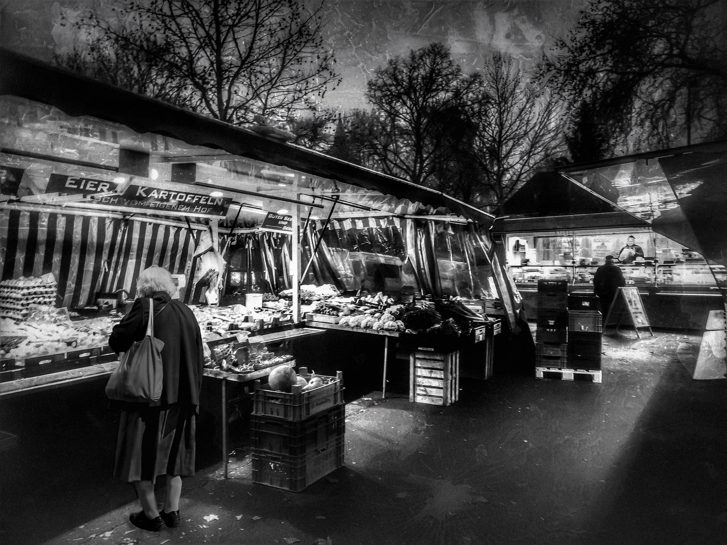 Früh morgens auf dem Wochenmarkt