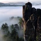 früh morgens auf der Bastei 1