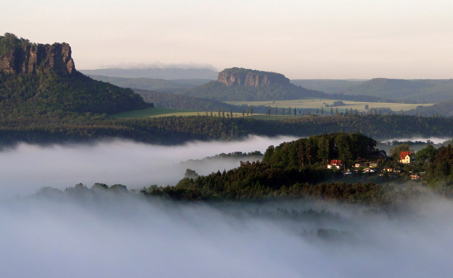 früh morgens auf der Bastei 5