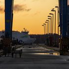 Früh morgens auf der Lindenau Werft...