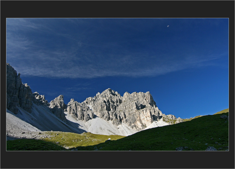 früh morgens, Blick zur Malgrubenspitz