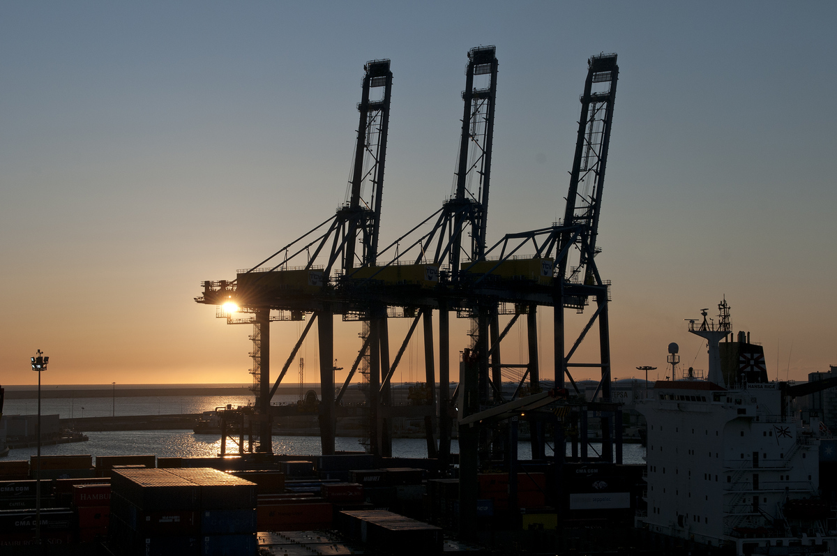 Früh Morgens im Hafen von Valencia