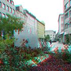 Früh morgens in der FuZo (3D ROT/GRÜN-Brille)