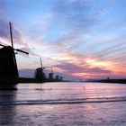 Früh morgens in Kinderdijk