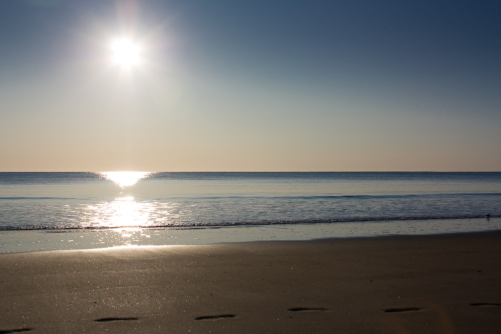 früh morgens Strand von Wells, ME