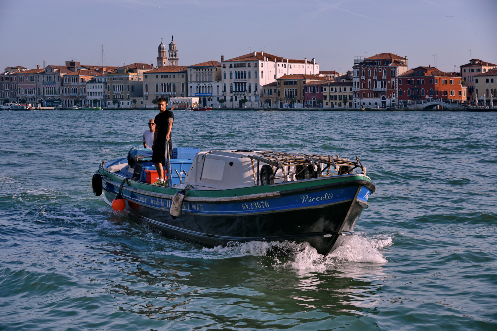 Früh morgens Venezianischer Arbeitsalltag