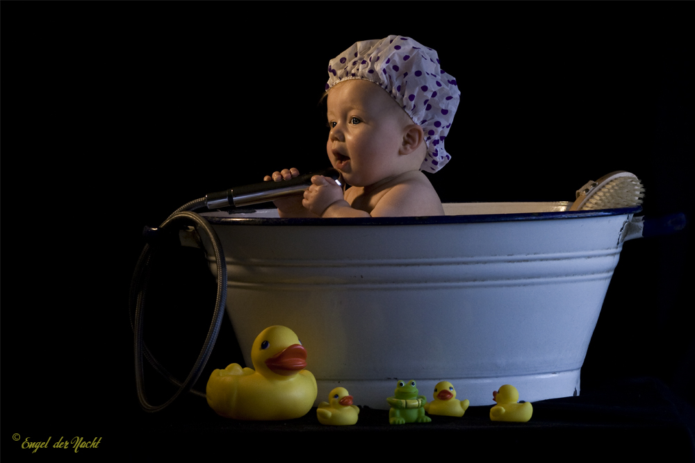 Früh übt sich das Singen in der Badewanne :-)