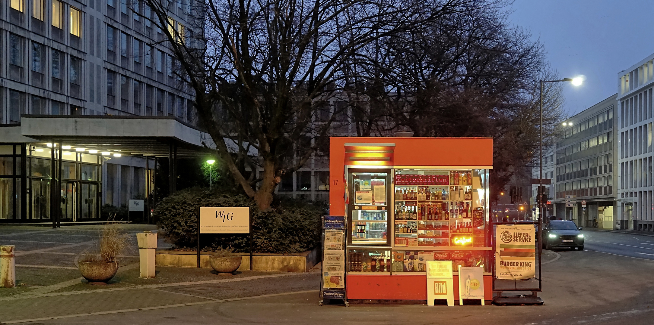 Früh um acht, die Stadt erwacht