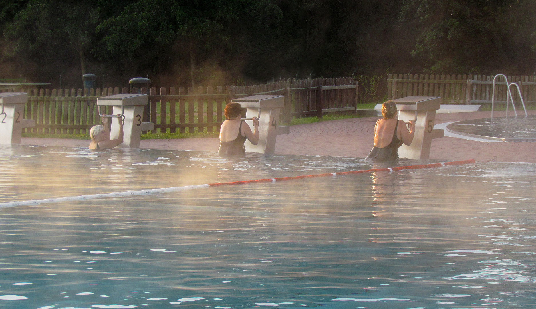 Früh um halb sieben im Freibad Salzwedel