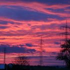 Frühabendhimmel über Pfungstadt (Südhessen)