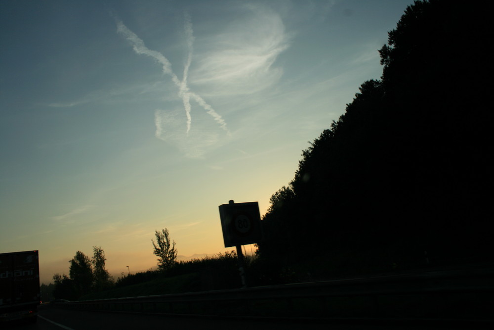 Frühe Autobahn