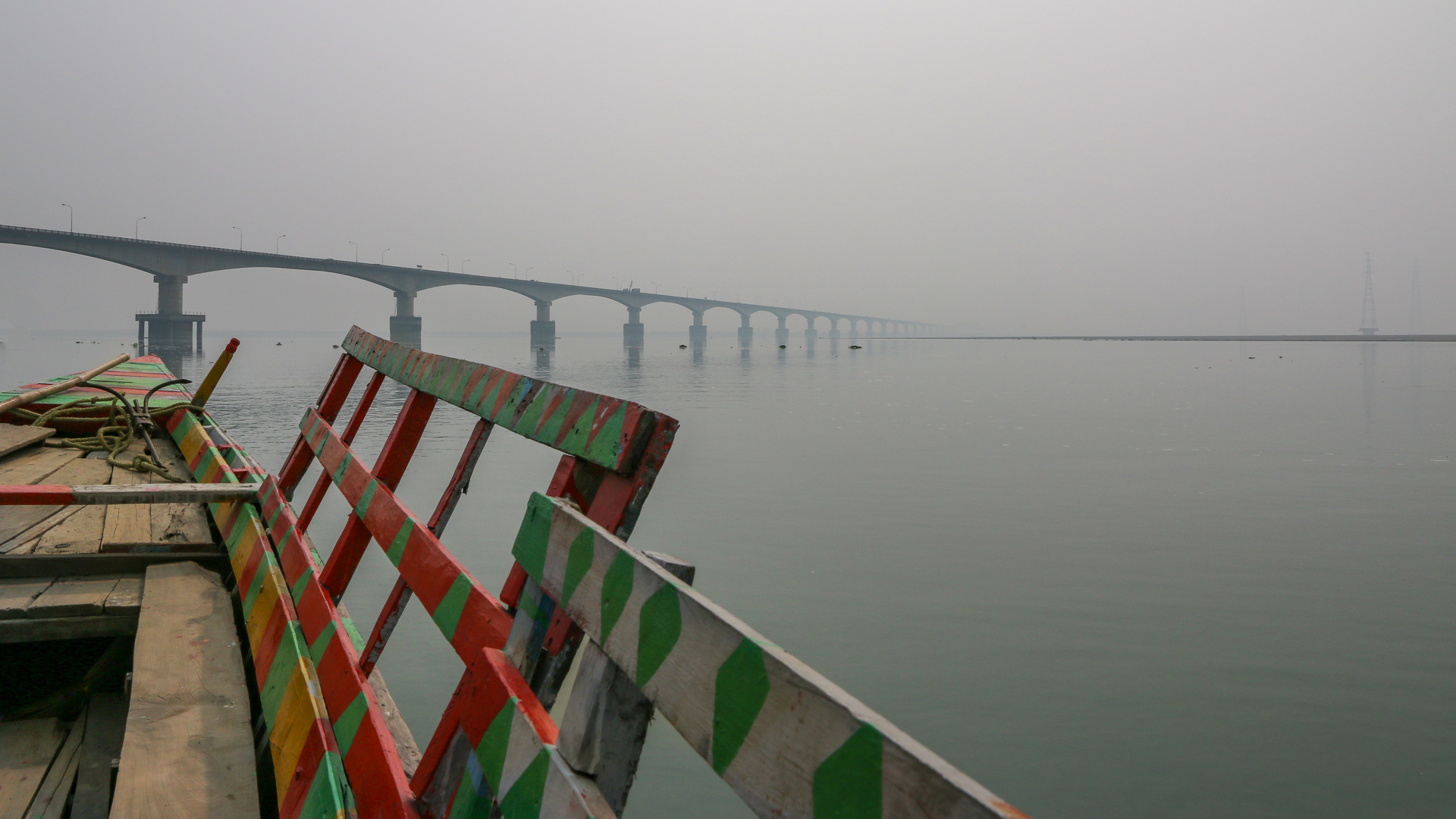 frühe Bootsfahrt auf dem Brahmaputra