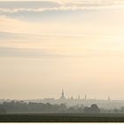 Frühe Skyline einer alten Stadt