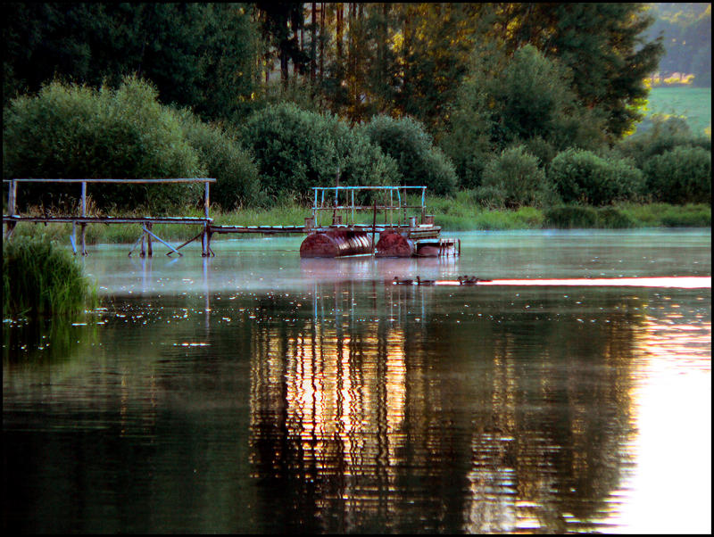 Früher Abend am See