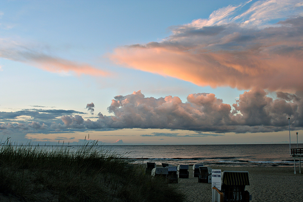 früher Abend am Strand ...