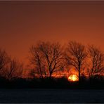 Früher Fotograf sieht die Sonne noch...