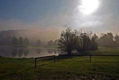 früher Morgen am Auensee bei Joditz