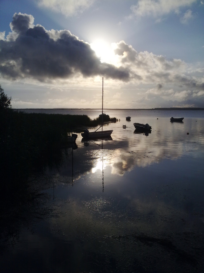 Früher Morgen am Hafen Vitte/Hiddensee