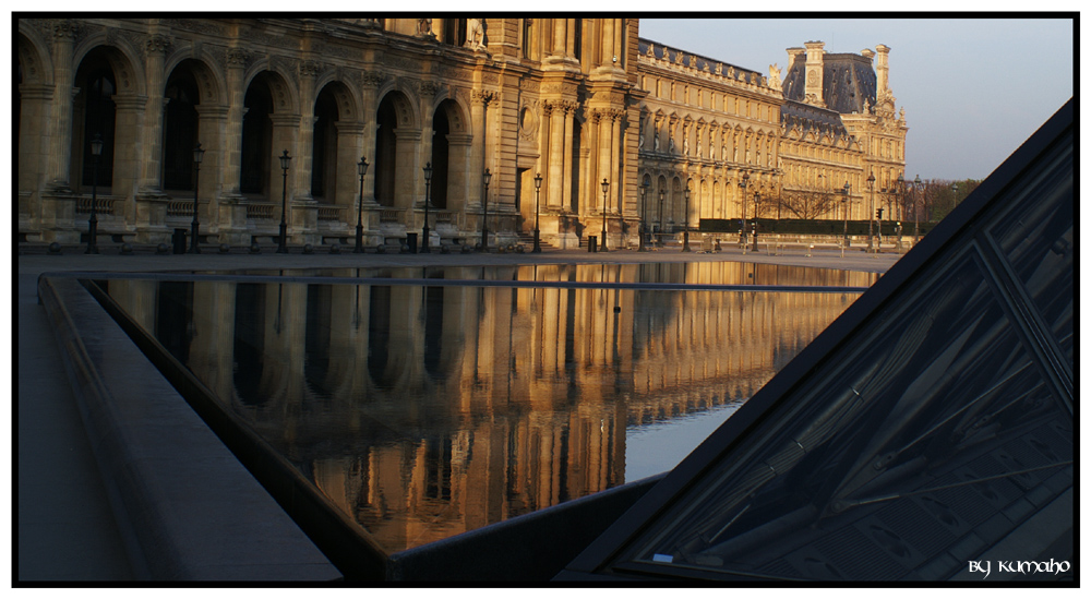 Früher Morgen am Louvre