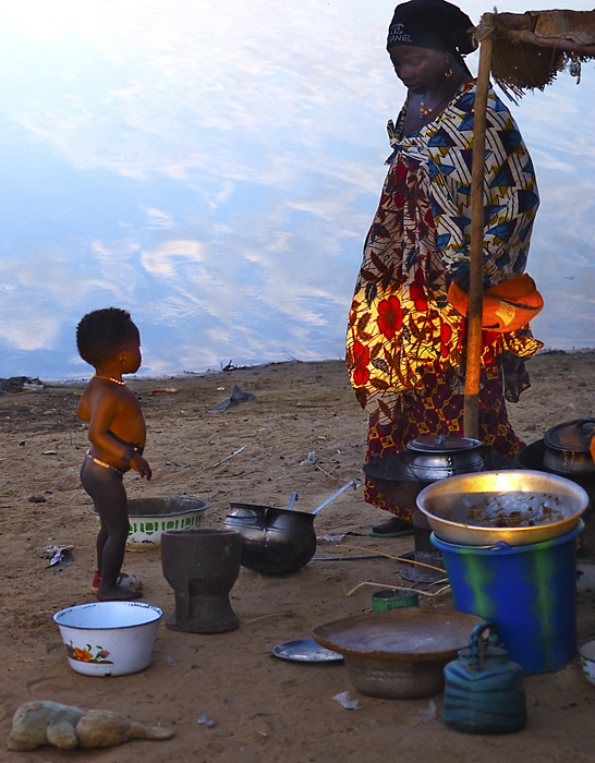 Früher Morgen am Niger