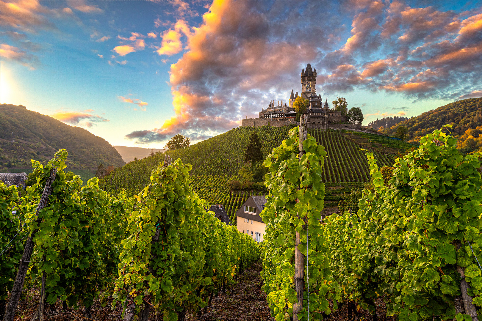 Früher Morgen an der Reichsburg