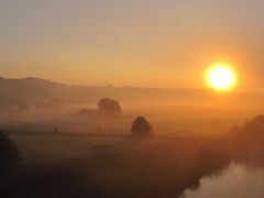 Früher Morgen an der Ruhr