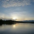 Früher Morgen auf den Rio Negro, Brasilien