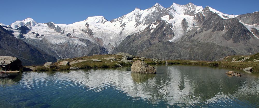 Früher Schnee im Gebirge sei für die Gletscher gut...