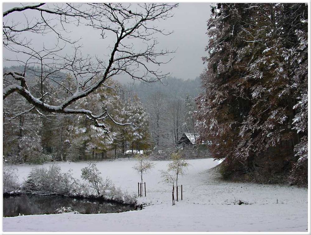 Früher Winter im Ettal