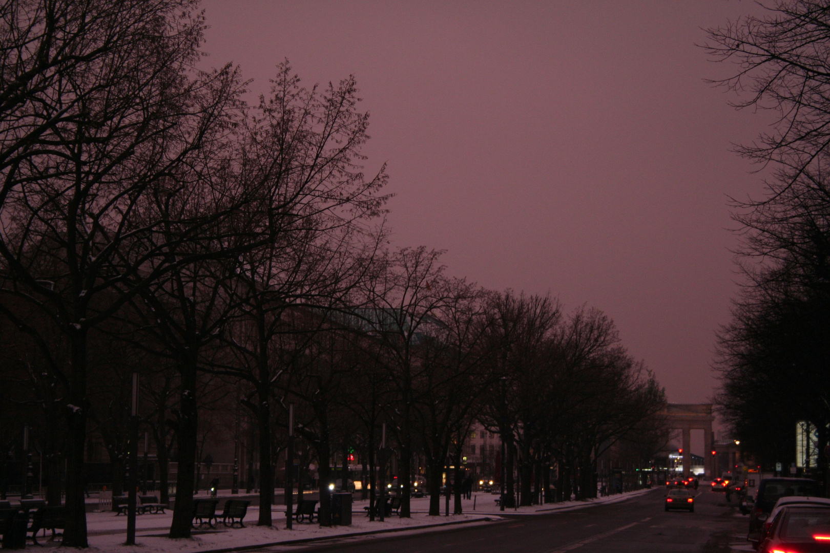 Früher Winterabend Unter den Linden