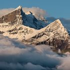 Frühes Morgenlicht auf dem Garzen und dem Wandelhorn