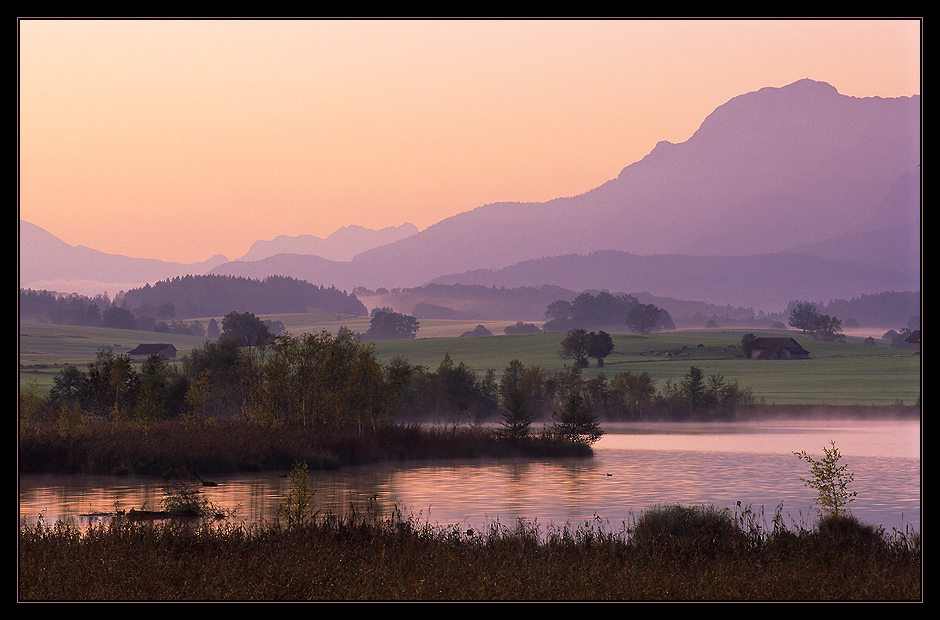 Frühherbstlicher Morgen am Riegsee