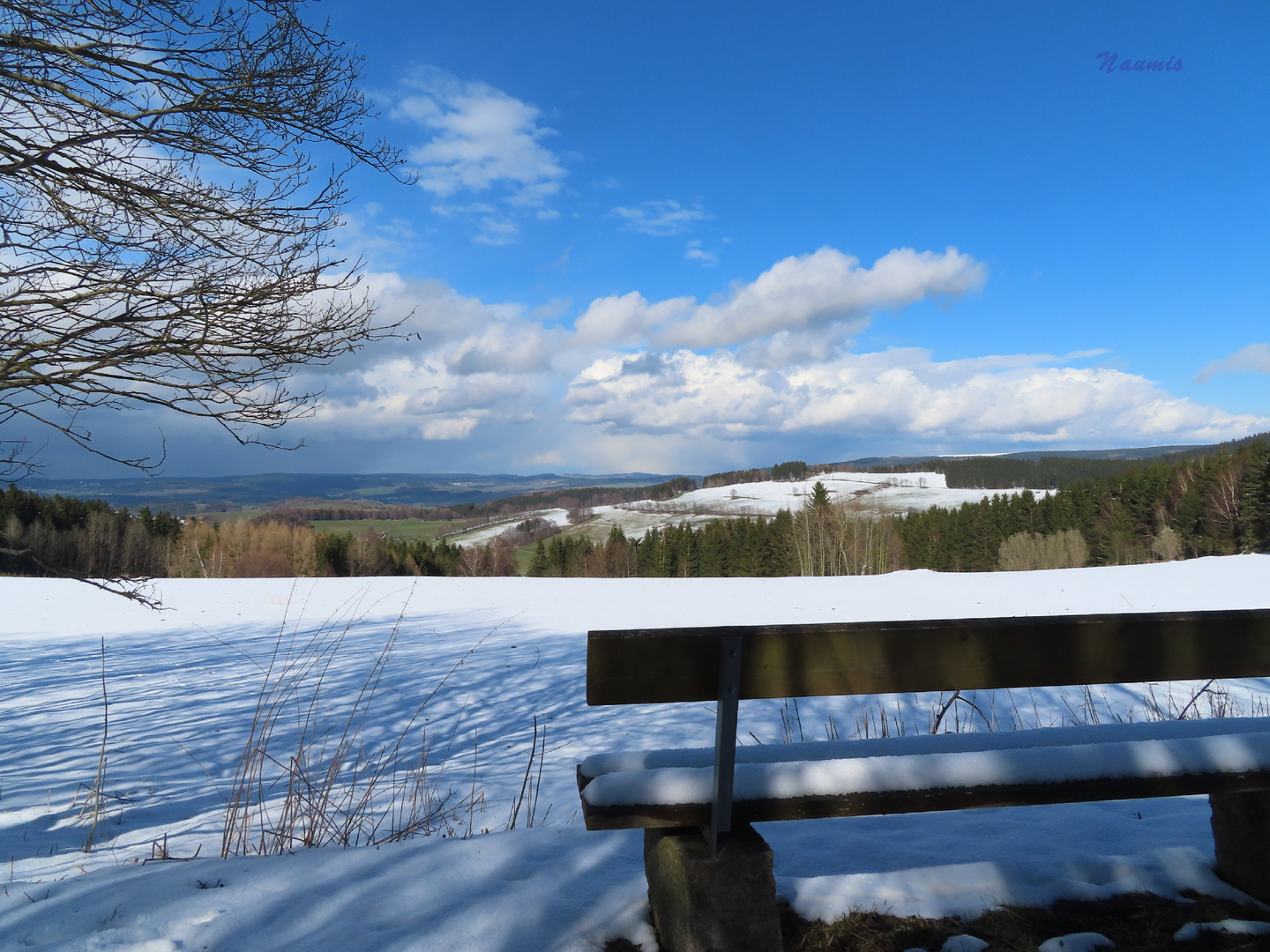 Frühjahr mit Winterlandschaft