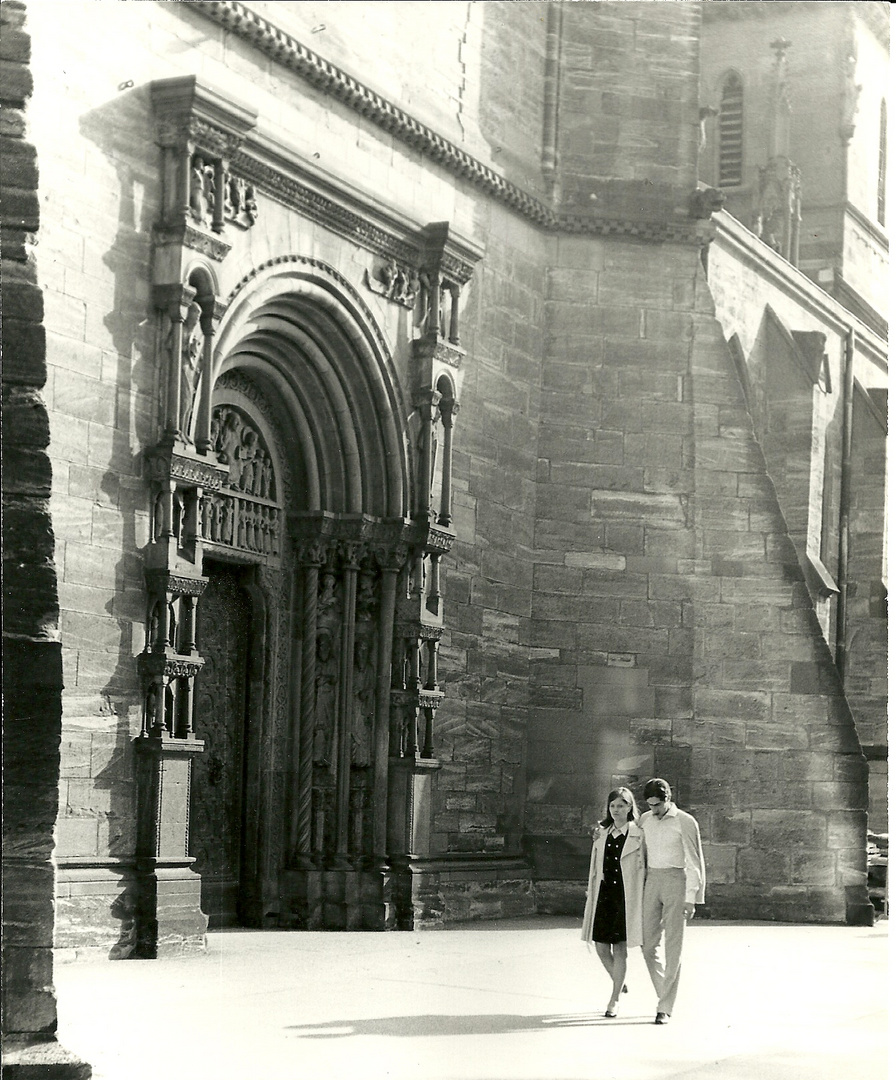 Frühling 1978 in Basel (Scan von altem Papierabzug)