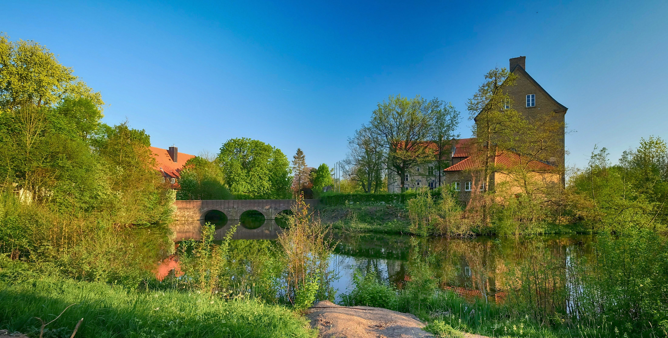 Frühling am Schloss Lüdinghausen