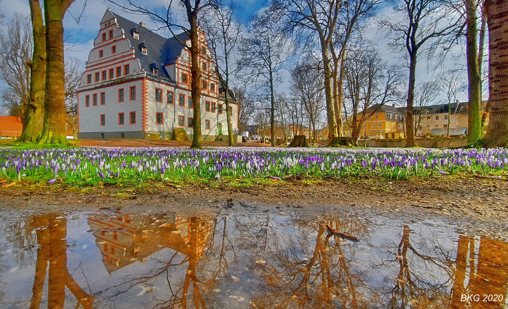 Frühling am Schloss Ponitz Foto & Bild architektur, deutschland